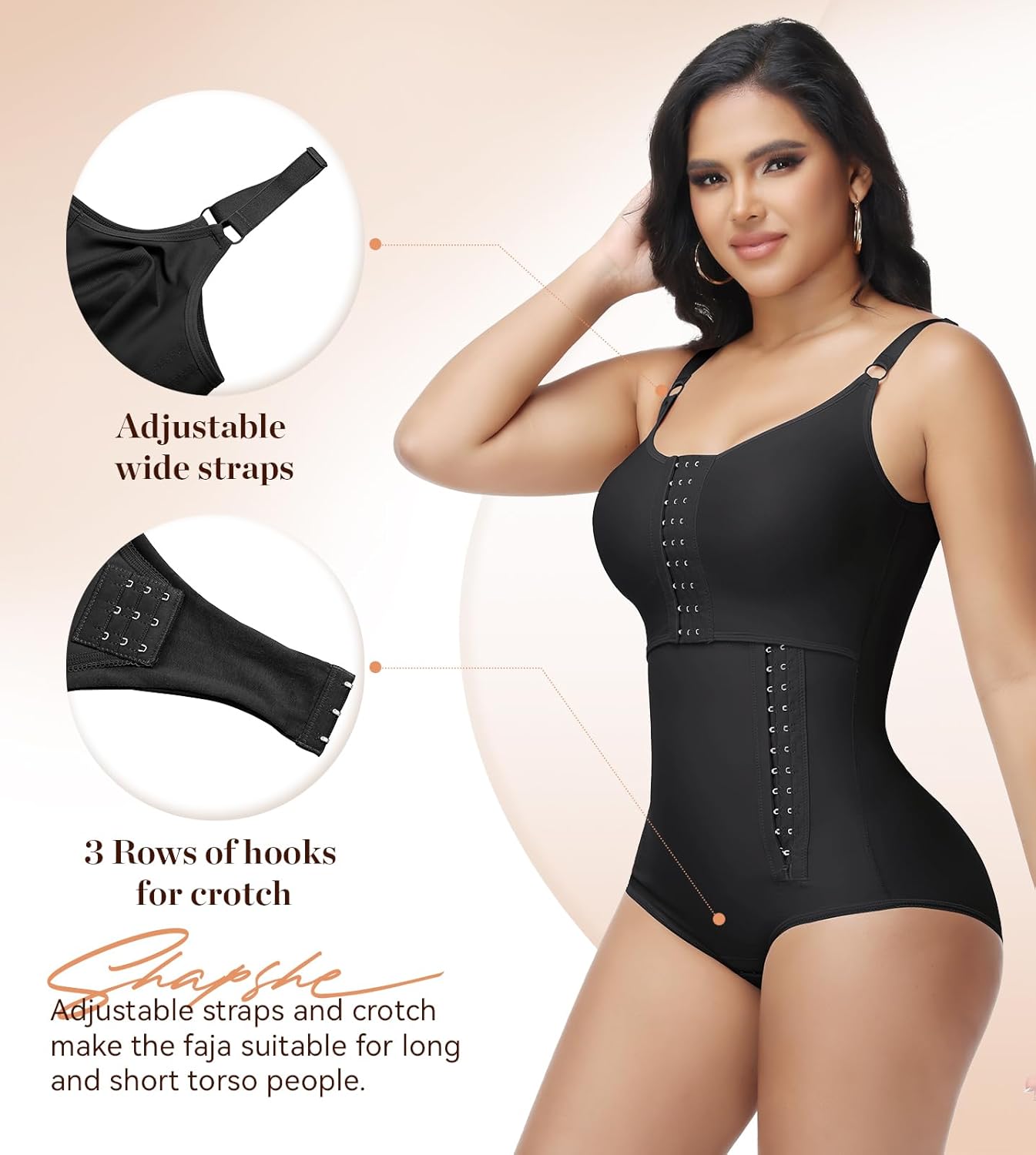 SHAPSHE Fajas Colombianas Moldeadoras Body Shaper Postpartum Stage 2/3 Compression Garment Shapewear for Women with Bra - Image 5