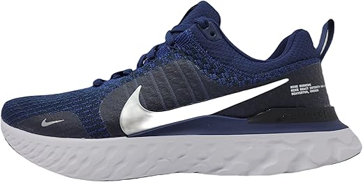 Nike Men's React Infinity Run Flyknit 3, College Navy/Metallic Silver, 10 M US