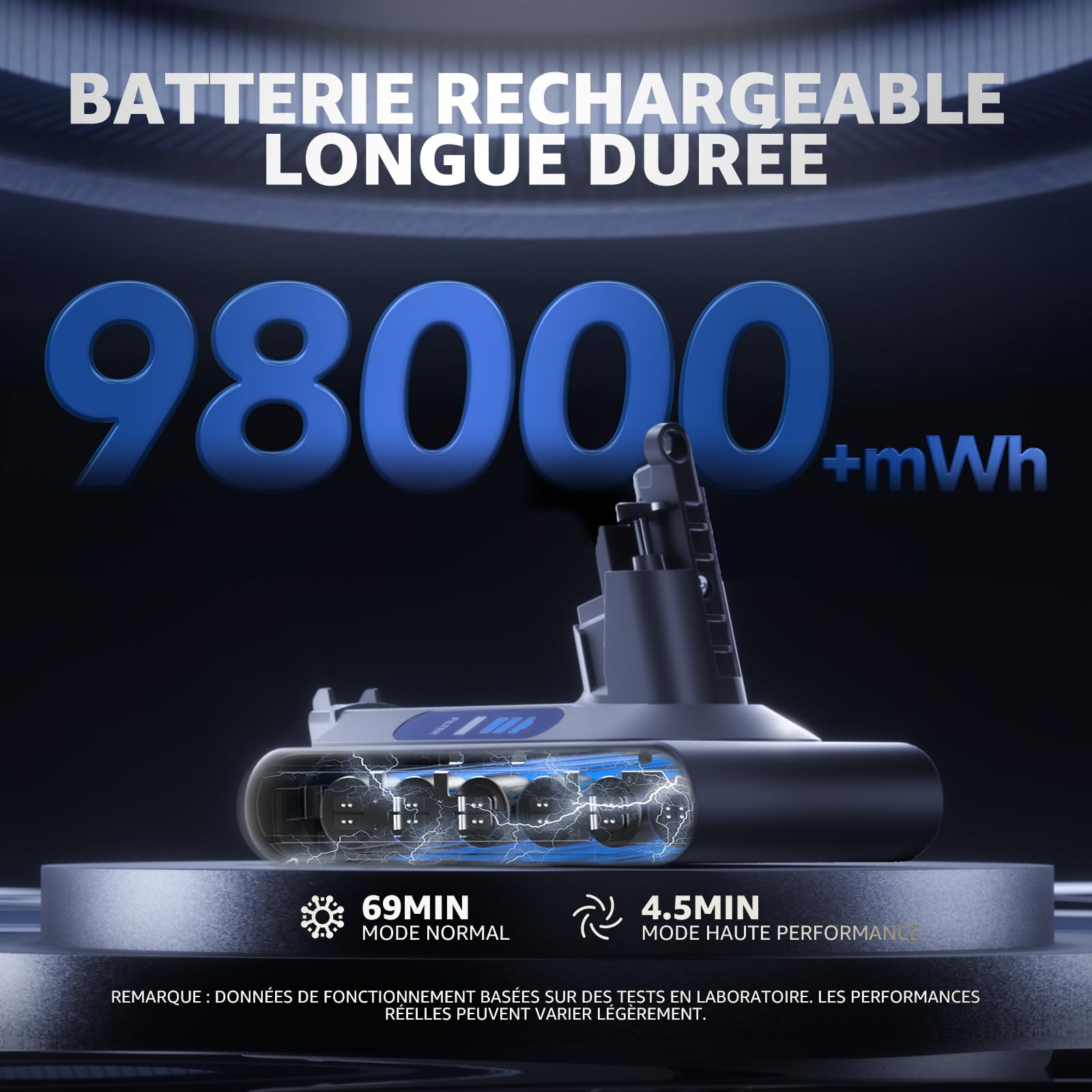 EGR V10 SV12 Batterie de Remplacement pour Dyson V10 Aspirateur