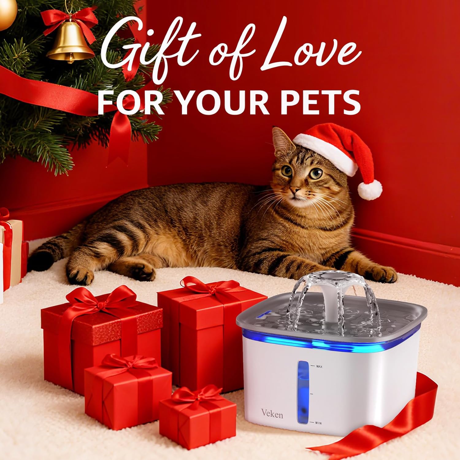 Discover the Veken Pet Fountain: The Ultimate Hydration Solution for Your Furry Friends!