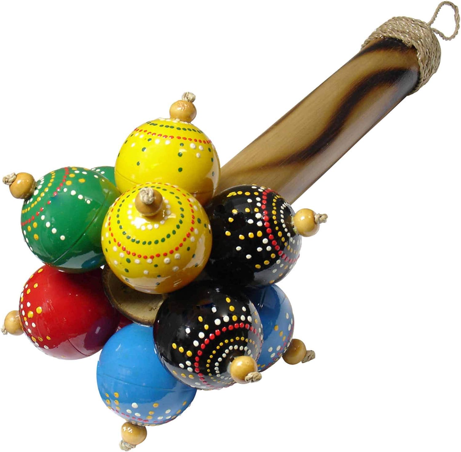 Stoneage Arts Inc 10" Hand-Carved Bamboo Maracas