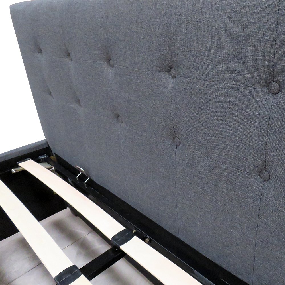 Buy PALDIN Storage bed frame, 4FT6 Fabric Ottoman Storage Bed Gas Lift