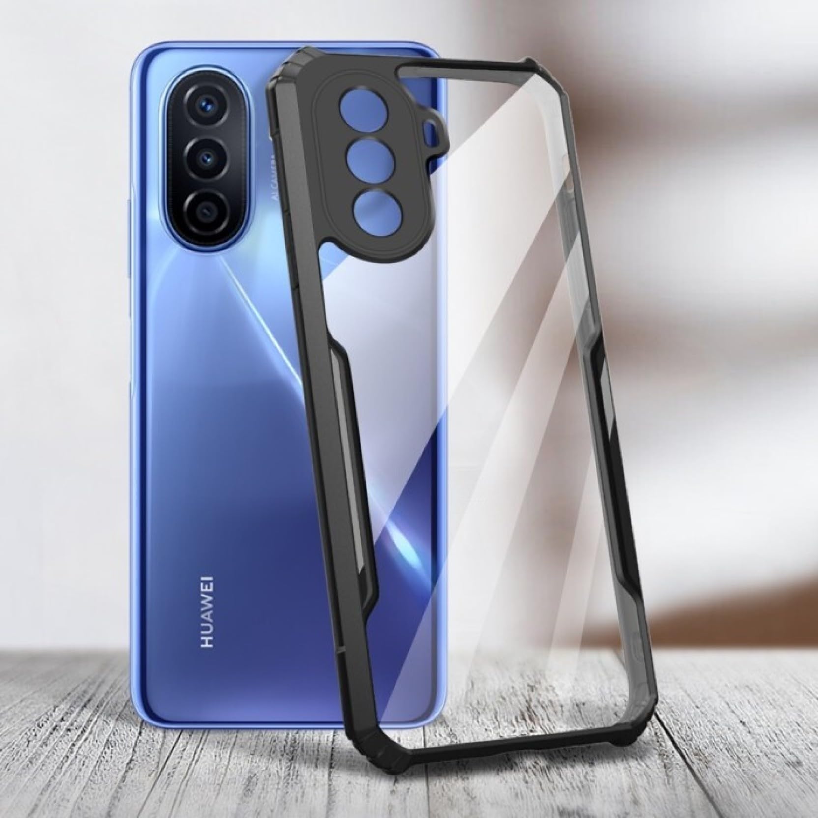 RVTCC Shock Proof Clear Protective Back Case for Huawei Nova Y70 | 360 Degree Protection | Protective Design | (B0D3RP9THJ) Amazon Price History, Amazon Price Tracker
