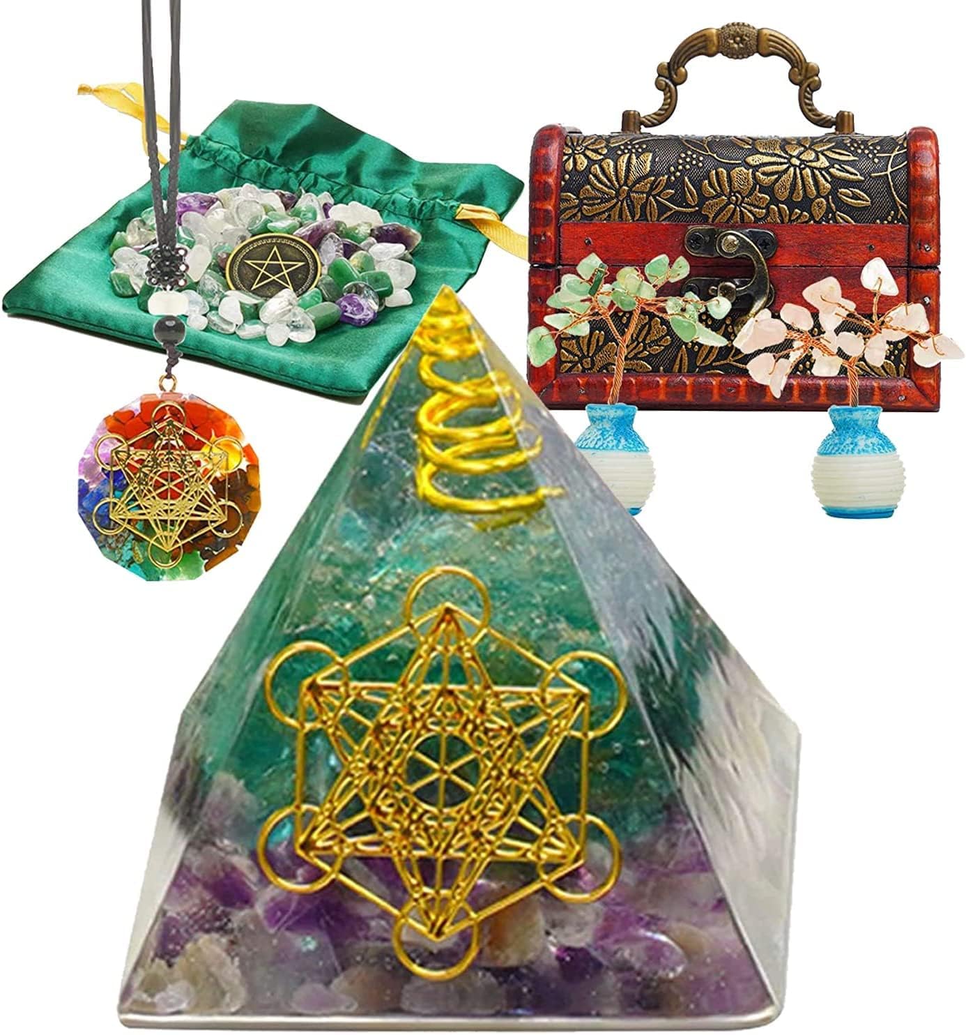 Soulnioi Crystals and Healing Stones for Positive Energy Natural Healing Crystal Set