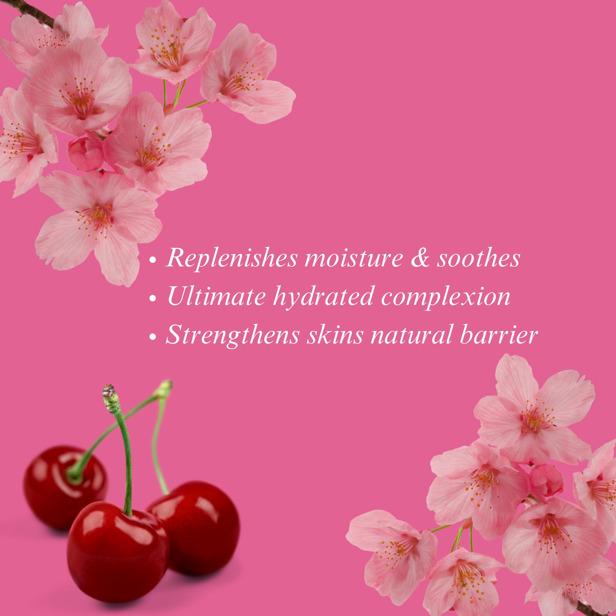 Face Facts Cherry Bliss Hyaluronic Hydro Cream with 5 ceramides, calming aloe water and moisture locking hyaluronic acid. 45ml - Image 4