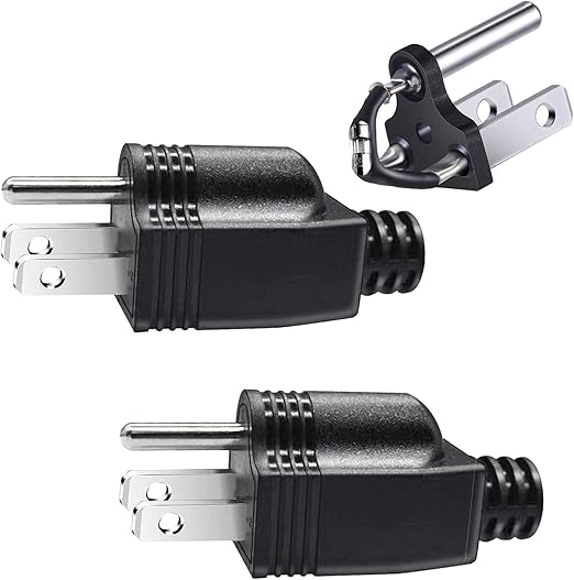 with Fuse Neutral Ground Bonding Plug for Portable Inverter Generator and Surge Guard Generator with Floating Neutral on RV, Motorhome, Camper for Open Ground Error (2 Pack)