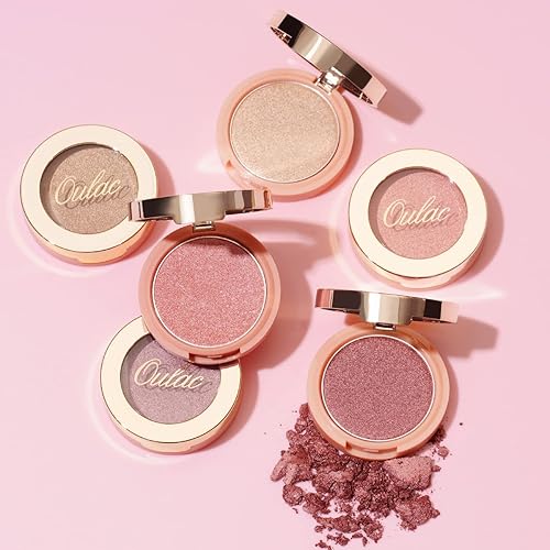 Miniatura 6 de Oulac Maquillaje Shimmer Blush  Rubor e iluminador en polvo 2 en 1  Pigmentado y mezclable  Forma y resalta la cara  Vegano y libre de crueldad