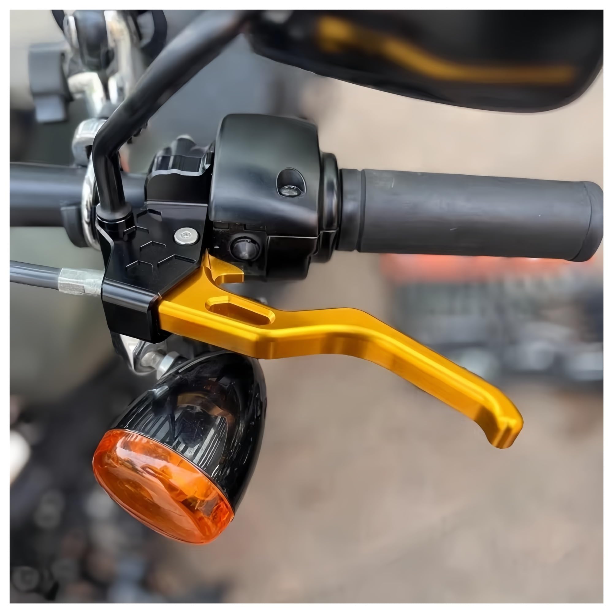 Ensemble de leviers frein et d'embrayage pour motos tourisme (modèles 21 suivants) Levier de frein réglable(Rouge)