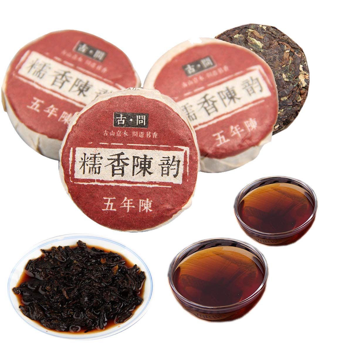 Tè Pu-Erh Tuo Maturo Tè Fermentato Tea Nero Profumato Tea Puer Antico Tee Tuo Cotto Tradizionale Cinese Invecchiato Dalla Cina Bevanda Puer Verde Biologica Senza Additivi (500g)