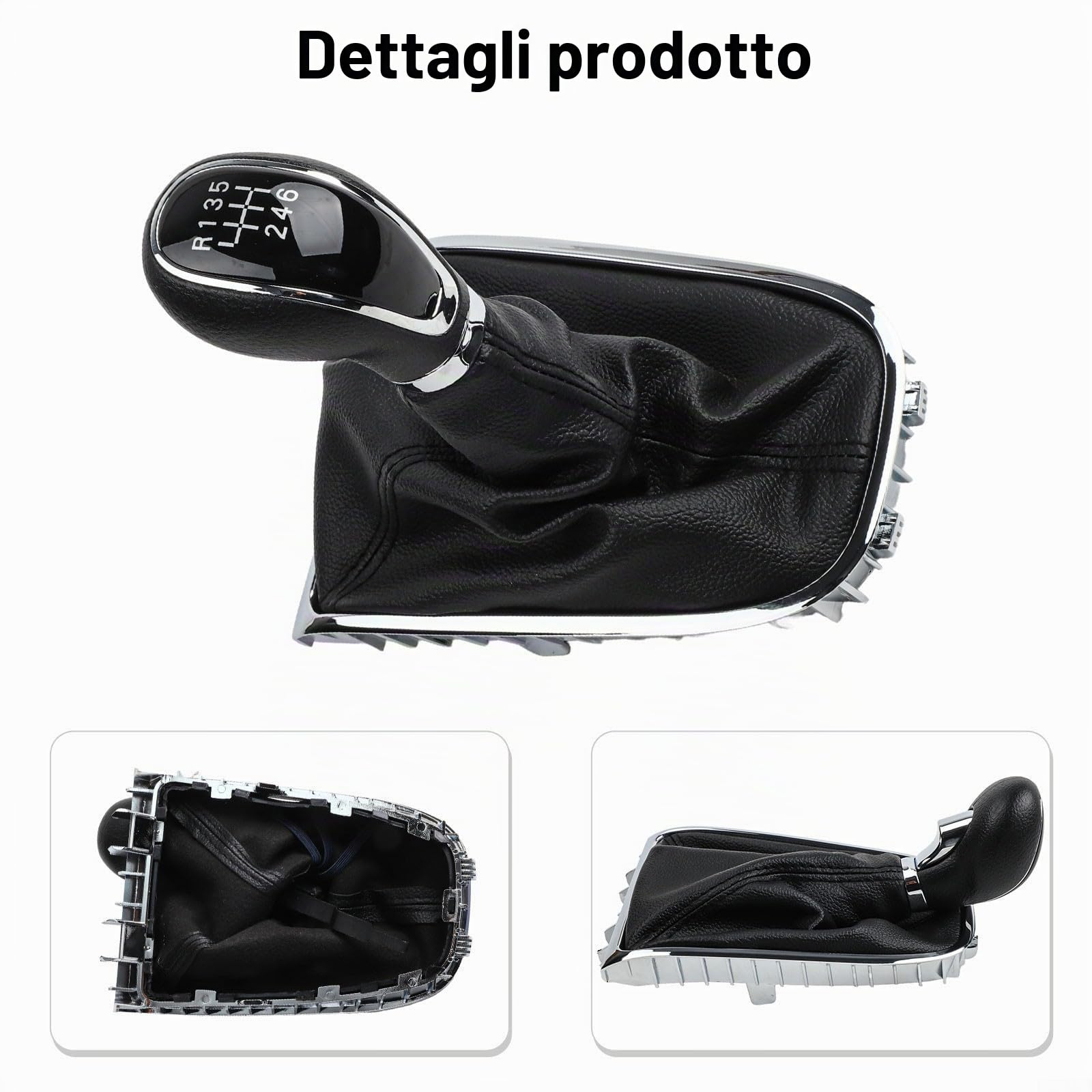 SPORTARC Pomello del cambio a 6 marce per Opel Astra e Excelle, elegante ghetta per bagagliaio, design ergonomico per comfort e migliore esperienza di guida