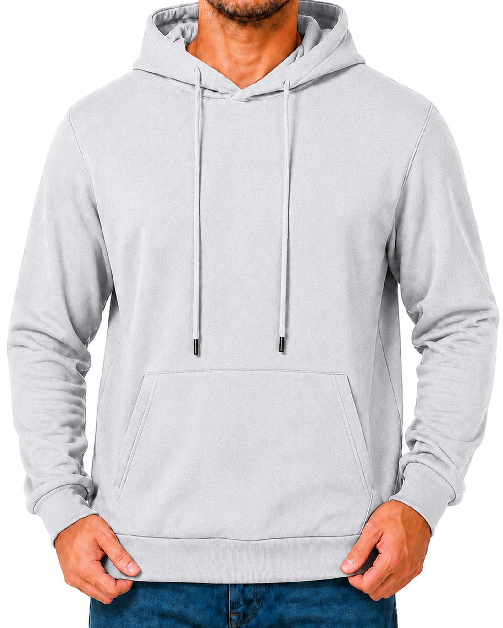 Men's Fleece Hoodie Pullover Casual Hooded Sweatshirt