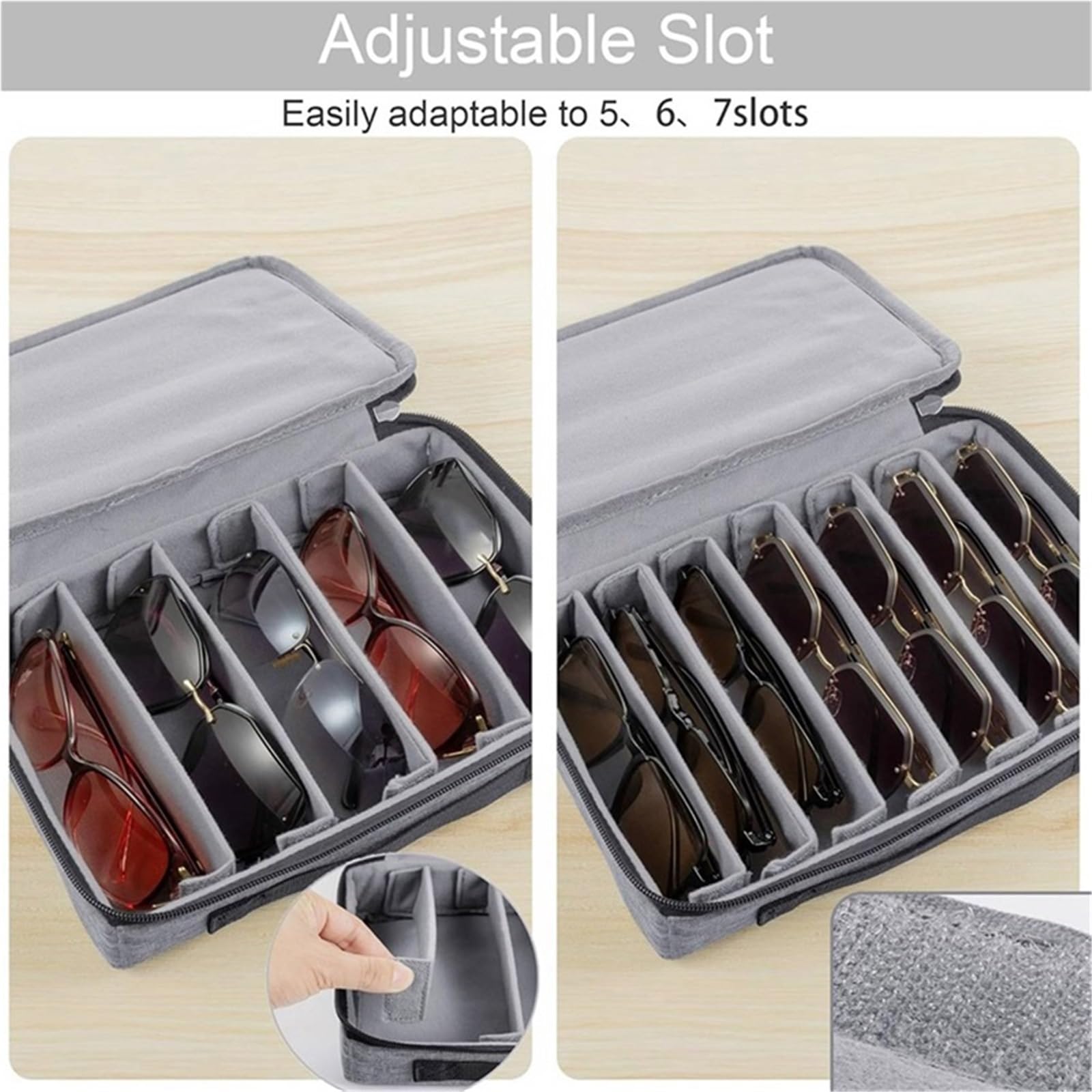1PcsTravel Sonnenbrille Organizer Fall Tragbare Gläser Auge Tragen Halter for Männer Frauen Reisen Brillen Für Brillen