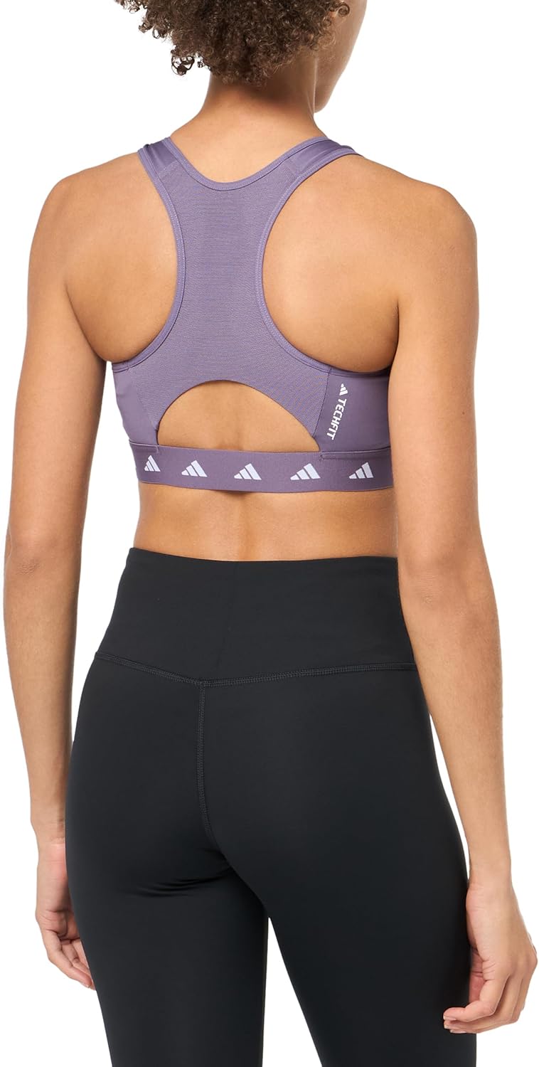 Adidas Womens Powerimpact Training Medium Support Techfit Bra - Image 3