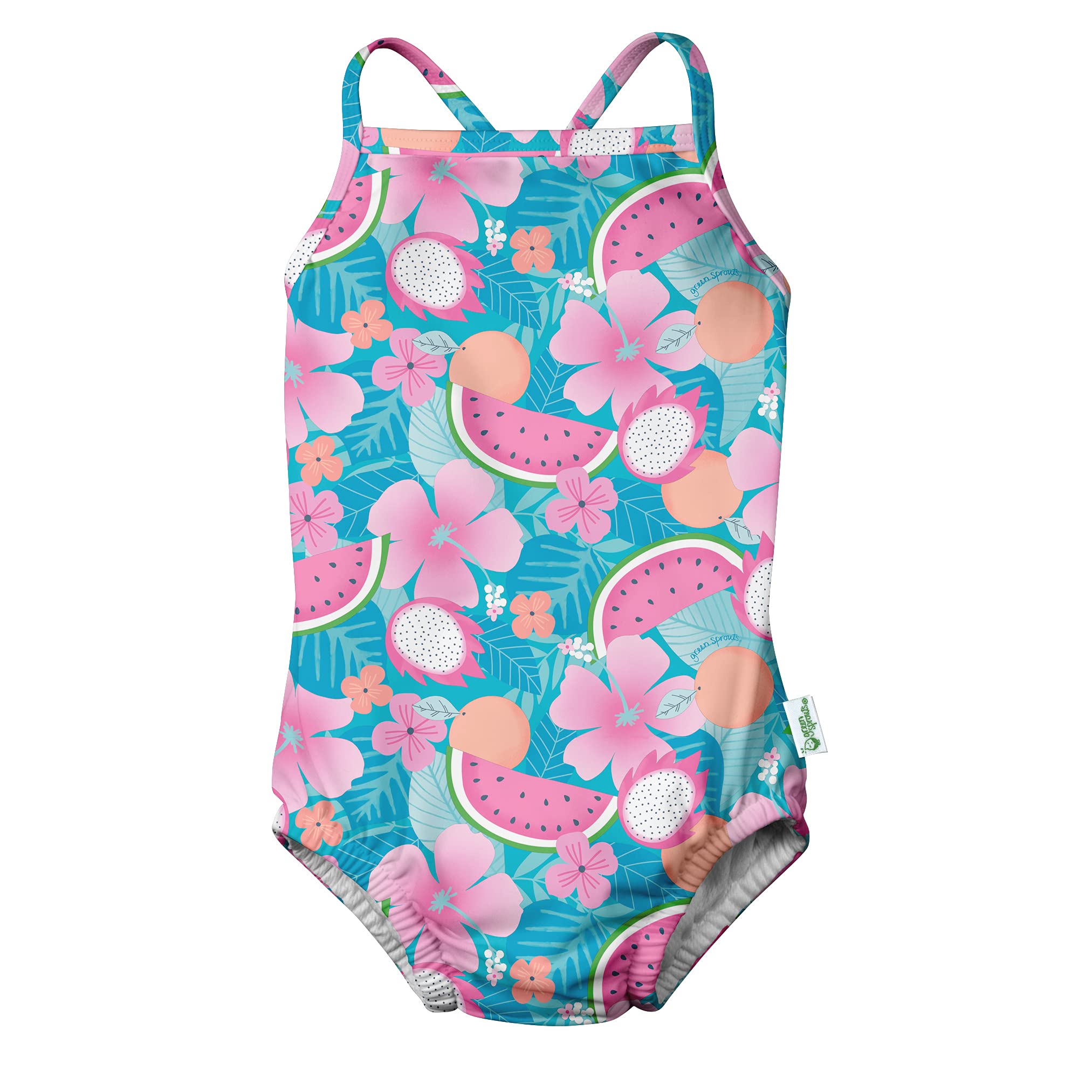 Girls' OnePiece Swimsuit with Builtin Reusable Swim Diaper Sandyswim