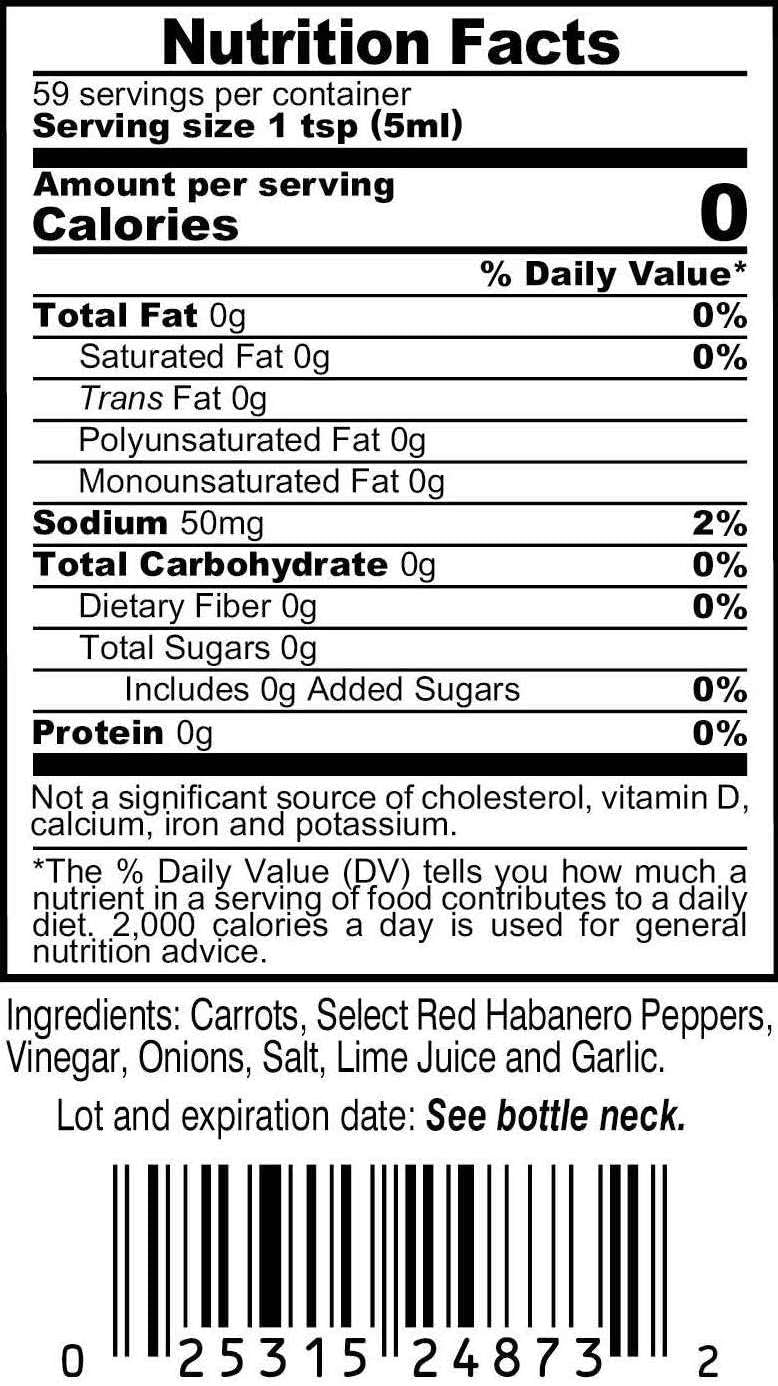 Marie Sharp's Original Hot Habanero Pepper Sauce, 10 oz