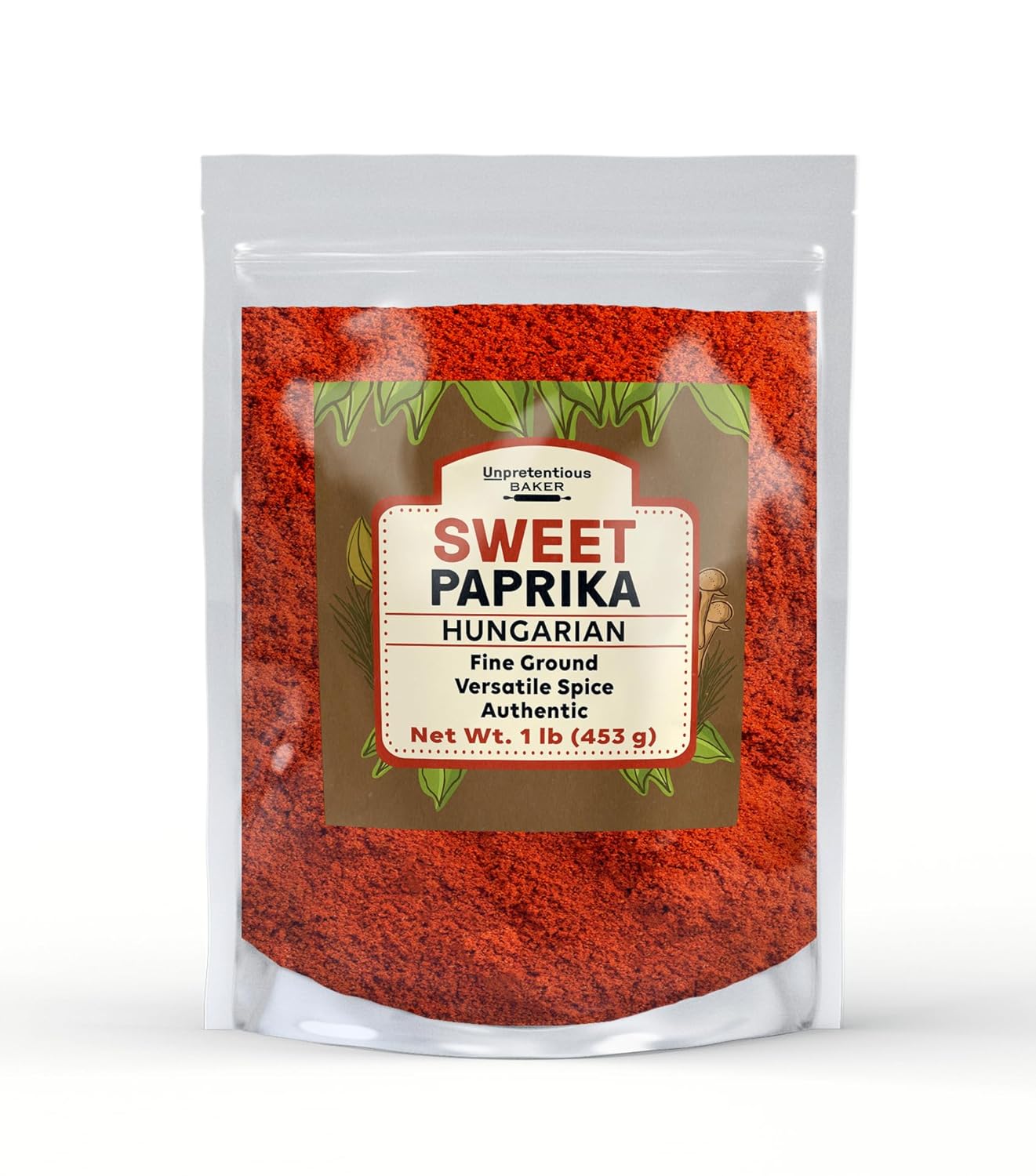 Unpretentious Sweet Hungarian Paprika, 1 lb, Sweet & Savory, Fine Powder, Dry Rubs & Garnishes
