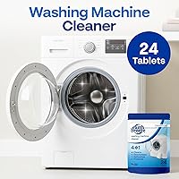 Vista 4 de Earth Breeze Washing Machine Cleaner Tablets - 1 Year Supply - Deep Cleans, Removes Odors, Residue & Buildup - Front Load, Top Load & HE Washers