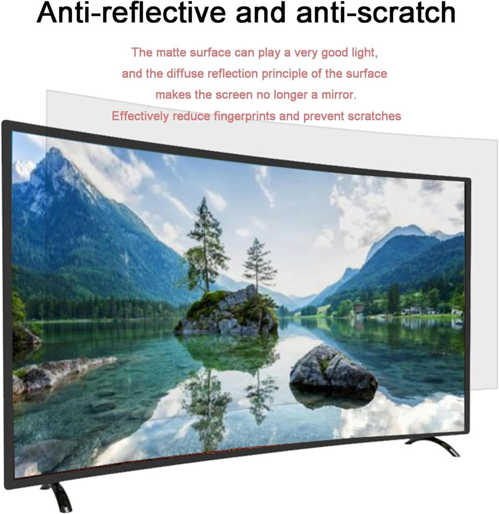 Pellicola Protettiva Antiriflesso Per Schermo Tv Da 43 Pollici, Pellicola Protettiva Opaca/Antiriflesso/Anti Luce Blu Per Alleviare L'Affaticamento Degli Occhi, Compatibile Con Samsung, Sharp, Tcl, T