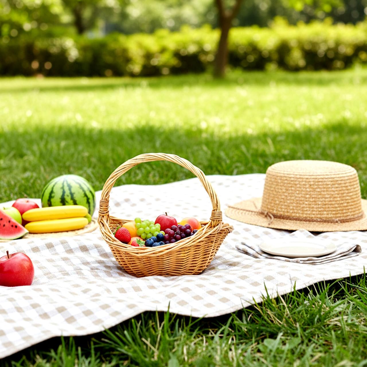 Toddmomy Cesto di fiori in rattan intrecciato a mano, cestino in paglia di salice, cestino per frutta, verdura, pane, picnic, matrimoni, fiori, ragazze, cestini con manico, per decorazioni rustiche