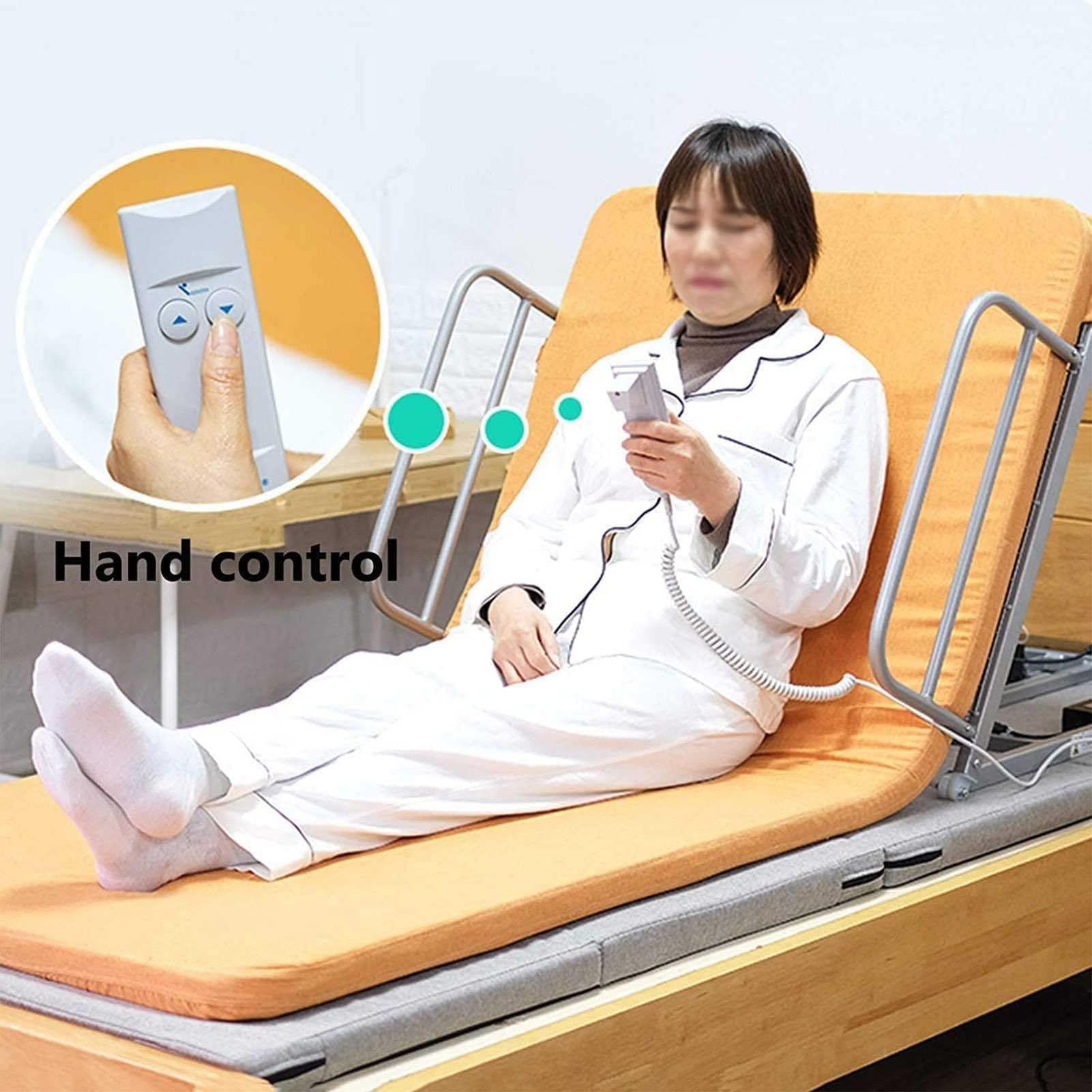 Schienale Letto Elettrico, Sollevatore Cuscino Medico, Sollevatore Cuscino, Sit-Up Portatile, Tubi in Acciaio Inossidabile E Schienale in Tessuto Traspirante, per Disabili, Donne Incinte