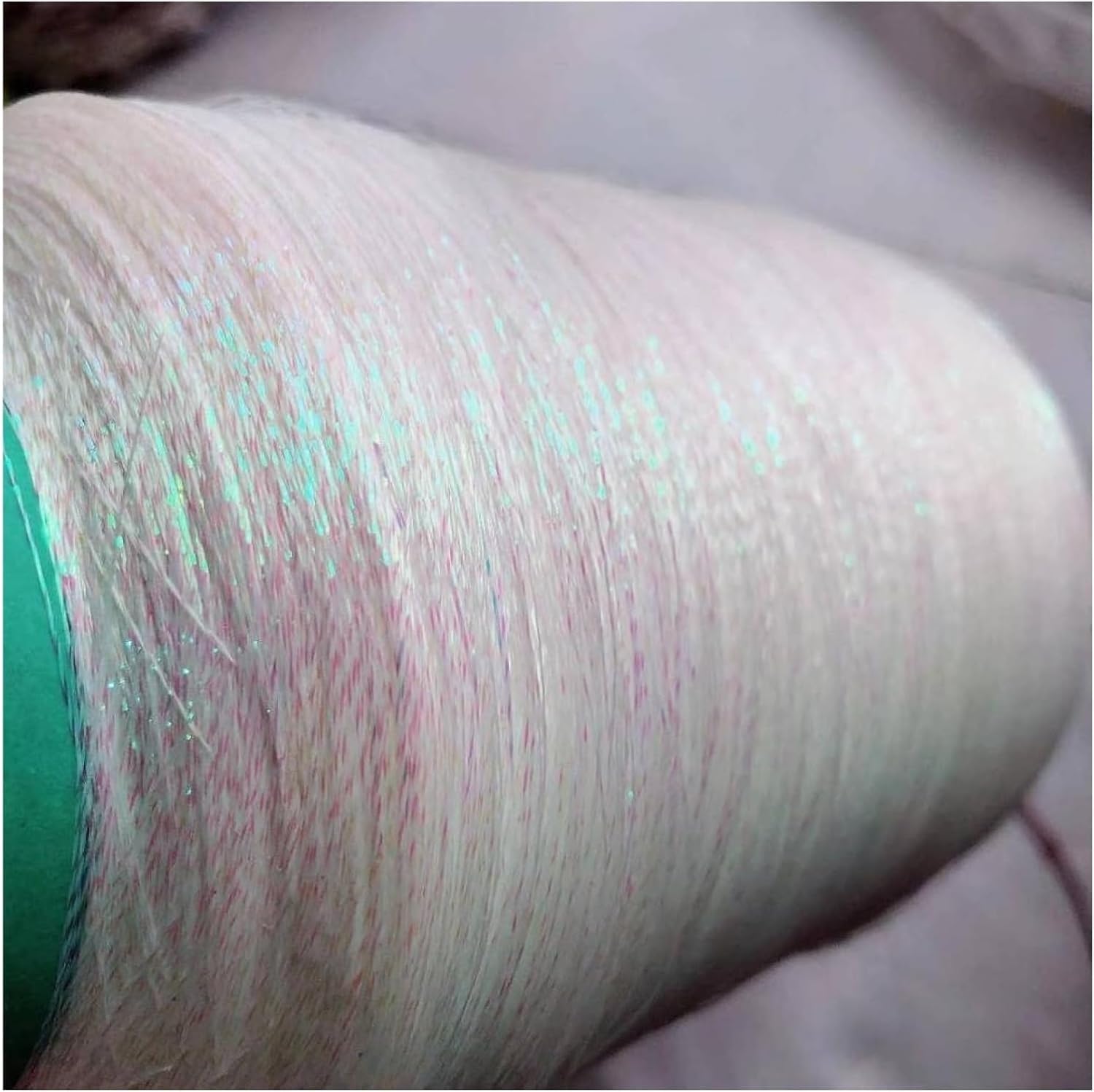 Hilo para Crochet, Hilo para Crochet, 250 G, Hermosa Madeja De Hilo Metalizado De Viscosa Brillante para Tejer A Mano, Seda Dorada Y Plateada, Hilo Fino para Crochet., White Mirage, 250 g