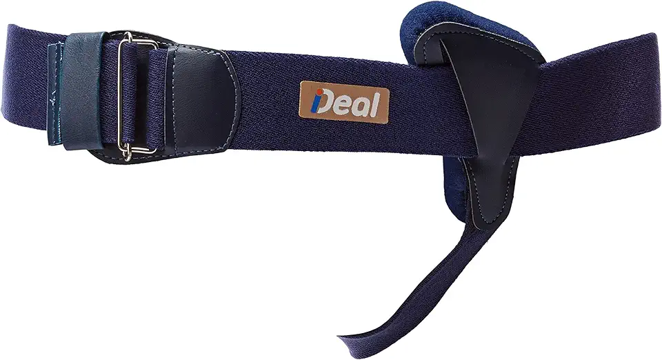 Cinta Para Hérnia Inguinal Versátil, Ideal Produtos Ortopédicos, Bege/Azul, Tamanho Único