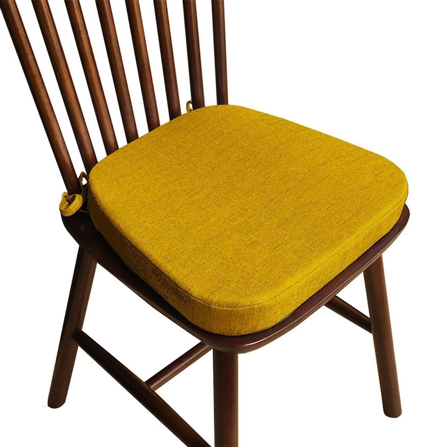 Cojines para sillas de comedor lavables con lazos juego de almohadillas antideslizantes 40x38 cm