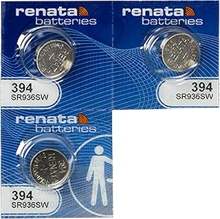 3 Renata 394 Button Cell Watch Batteries