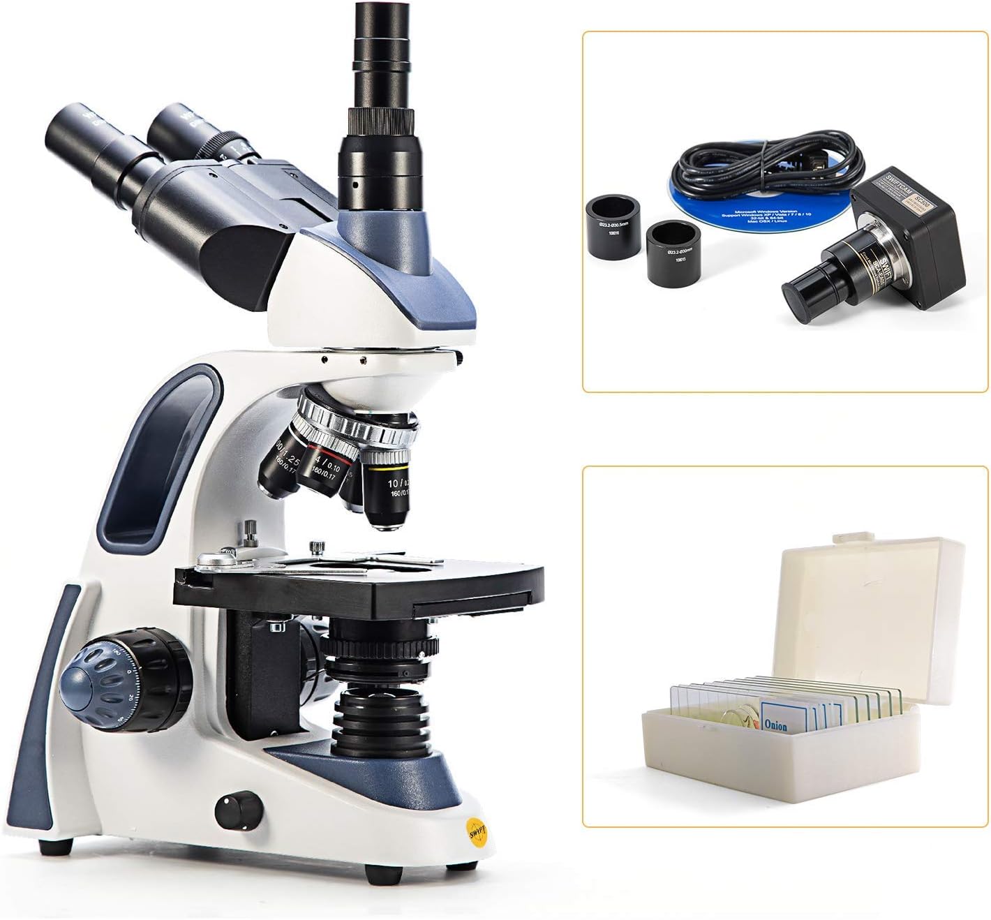 microscopio composto con telecamere