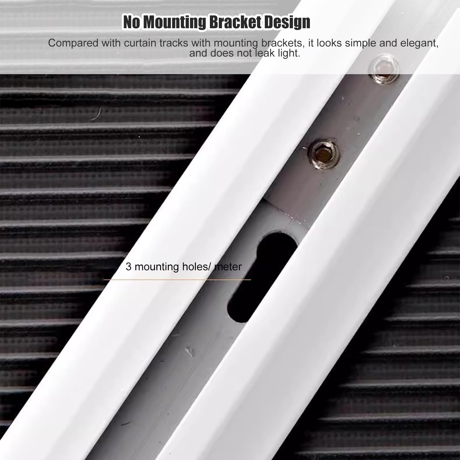 Binario Con Curva Per Tende In Alluminio Colore Bianco A Strappo O Corda - Foto 12