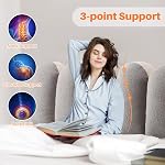 cjc Double-Sided Large Headboard Pillow, Bed Cushion Wedge Pillow for Back Support with Removable Cover, Long Headboard Pillows for Bedside, Bedroom, Sofa Reading, Size 59x7.8x19.7 inch/Grey