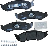 Vista 406 de Pastillas de Freno Delanteras Cerámicas Bendix Priority1 CFC430A para Modelos Selectos INFINITI G35, I30, Nissan 350Z, Altima, Juke, Maxima, Sentra