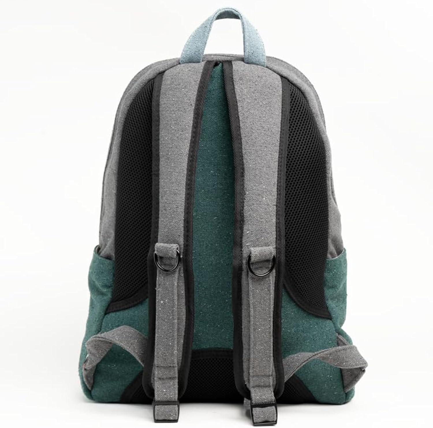 DIME BAGS Large Backpack Made with 100% Nepali Hemp, Roomy Storage with Multi-Compartments & Hidden Pocket, Adjustable Shoulder Straps, Unisex Bag for Travel & Daily Use, Naturals Pioneer (Ash) - Image 3