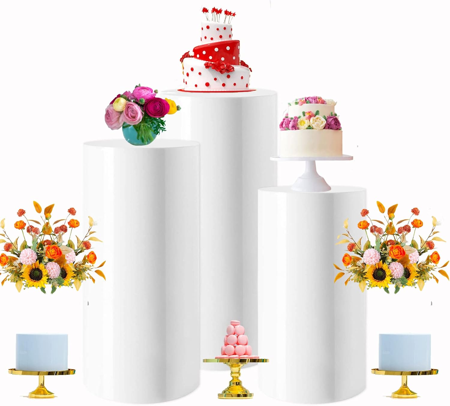 MONDEX Columns Display Pedestals Stands Event Decor Direct Round Cylinder Stand