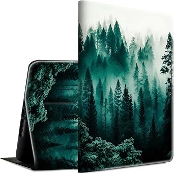 for All-New Fire Max 11 Case 13th Generation Lightweight Smart Case PU Leather Adjustable Stand Protective Cover with Auto Wake/Sleep Cover for Amazon Fire Max 11 inch 2023 - Green Forest