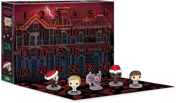 Funko Advent Calendar: Stranger Things 2024 - Calendrier de L'avent - 24 Jours de Surprise - Mini-figurine en Vinyle à Collectionners - Boîte Mystère - Idée de Cadeau - 2