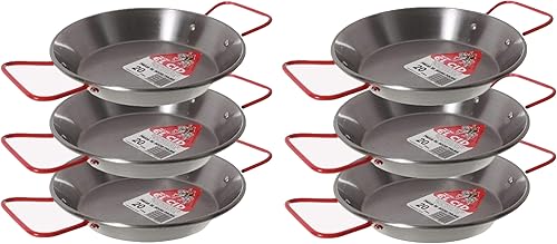 Garcima Paella de acero al carbono de 8 pulgadas, 7.9 in