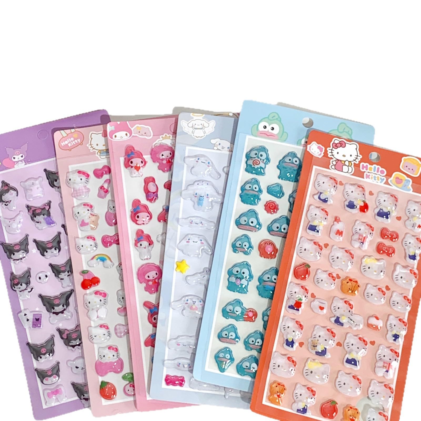 Amazon | 【6枚セット】3Dシール 立体 ぷくぷくぷっくり かわいい