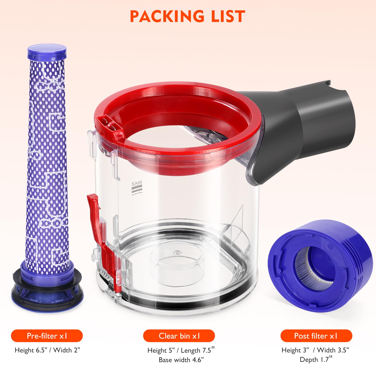 Dyson V7 V8 Dust Bin Replacement - Upgrade Now -6 Dyson V7 V8 Dust Bin Replacement - Upgrade Now -6