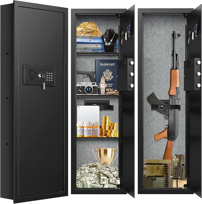43.3inch Tall Fireproof Wall Safes Between the Studs, Large Home Wall