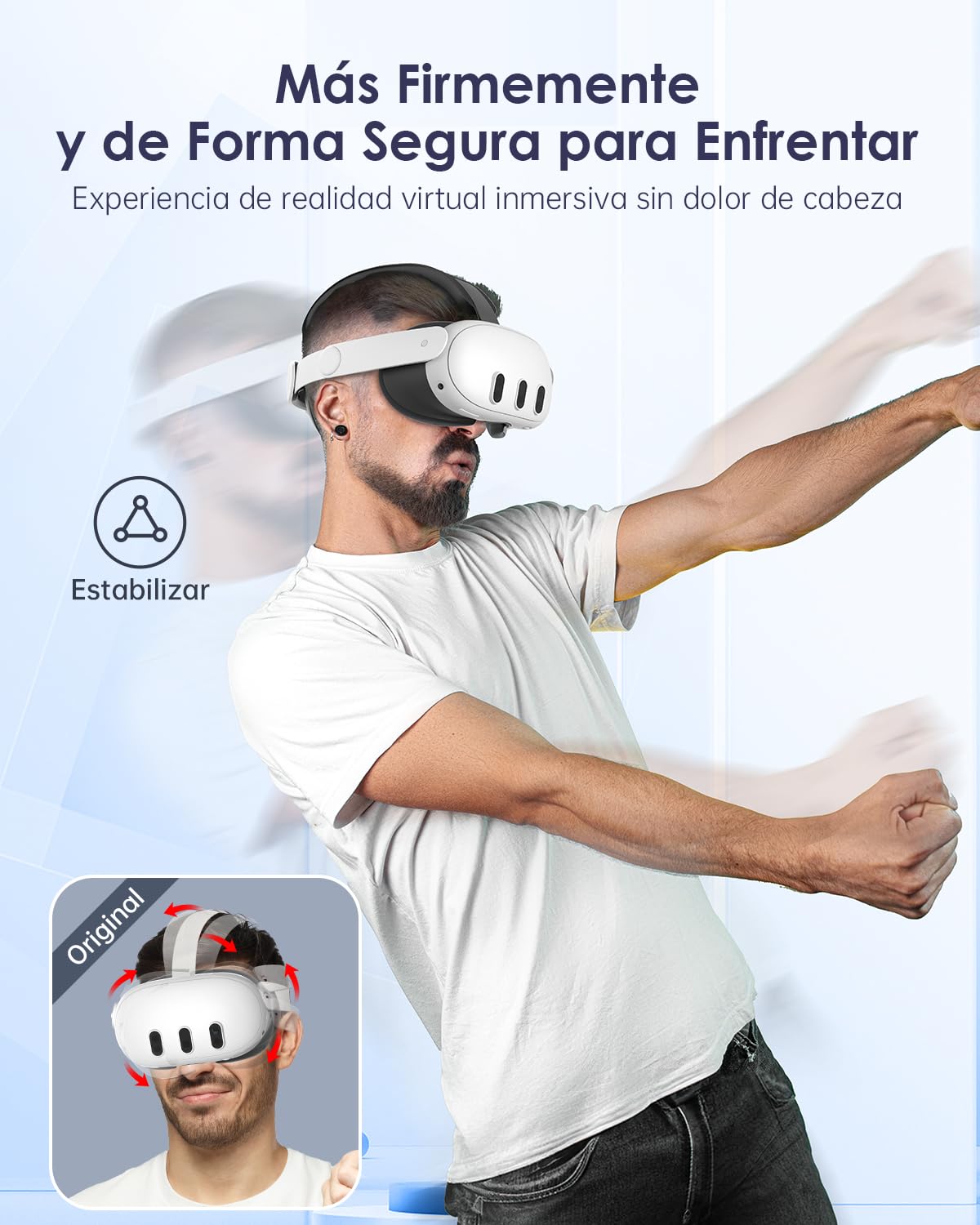 vr Correa para la cabeza Compatible para Quest 3S para Quest 3 Accesorios para quest 3S/quest 3 Repuesto de correa Elite estable y cómodo
