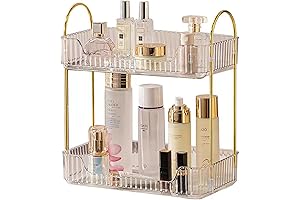 2-Tier Bathroom Counter Organizer for Skin Care and Cosmetics