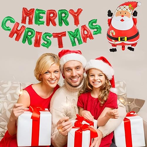 Miniatura 5 de Globos de aluminio para decoraciones navideñas Papá Noel, cascabel, bastón de caramelo, elfo, globos de Feliz Navidad, decoraciones de fiesta,