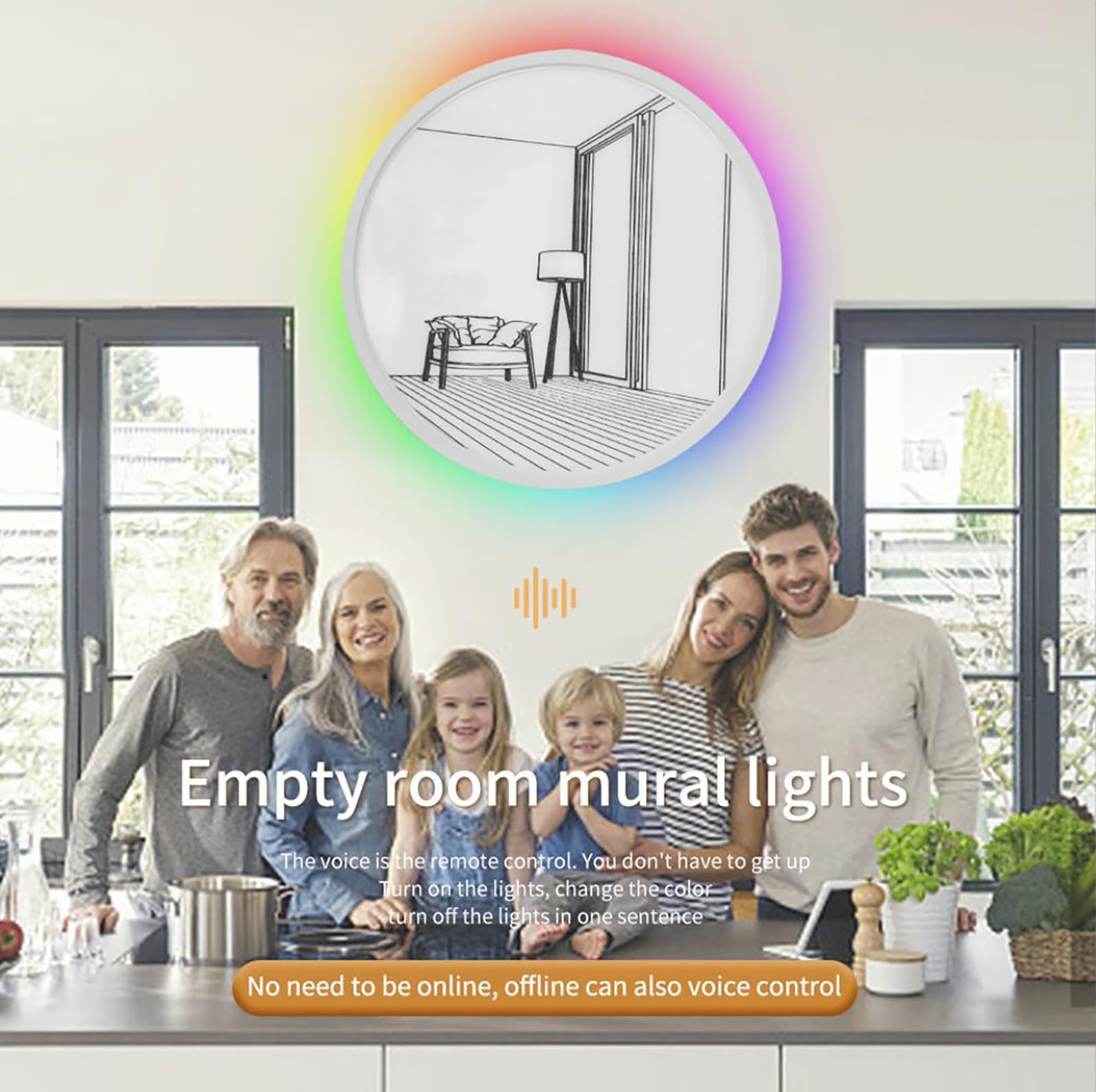 TALCUS Light Up Painting ，LED Illuminated Painting Light Photo Frame, Art Light Painting Decoration Table Lamp Ornaments for Living Room Living Room