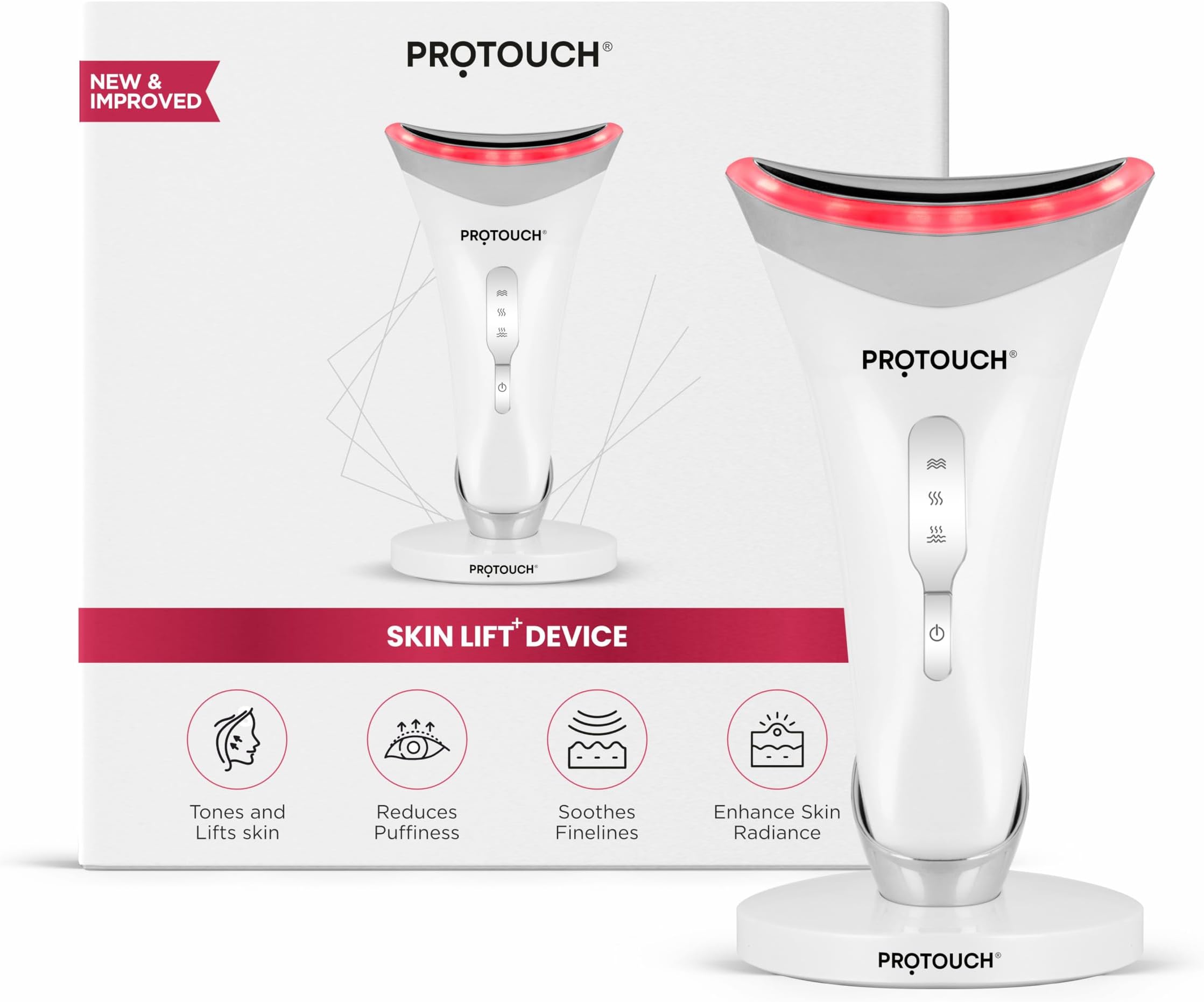 Skin Lift Device | For Fine line & wrinkles | Reduces puffiness & Anti ageing | Bright & Firm skin | Portable | For all skin type
