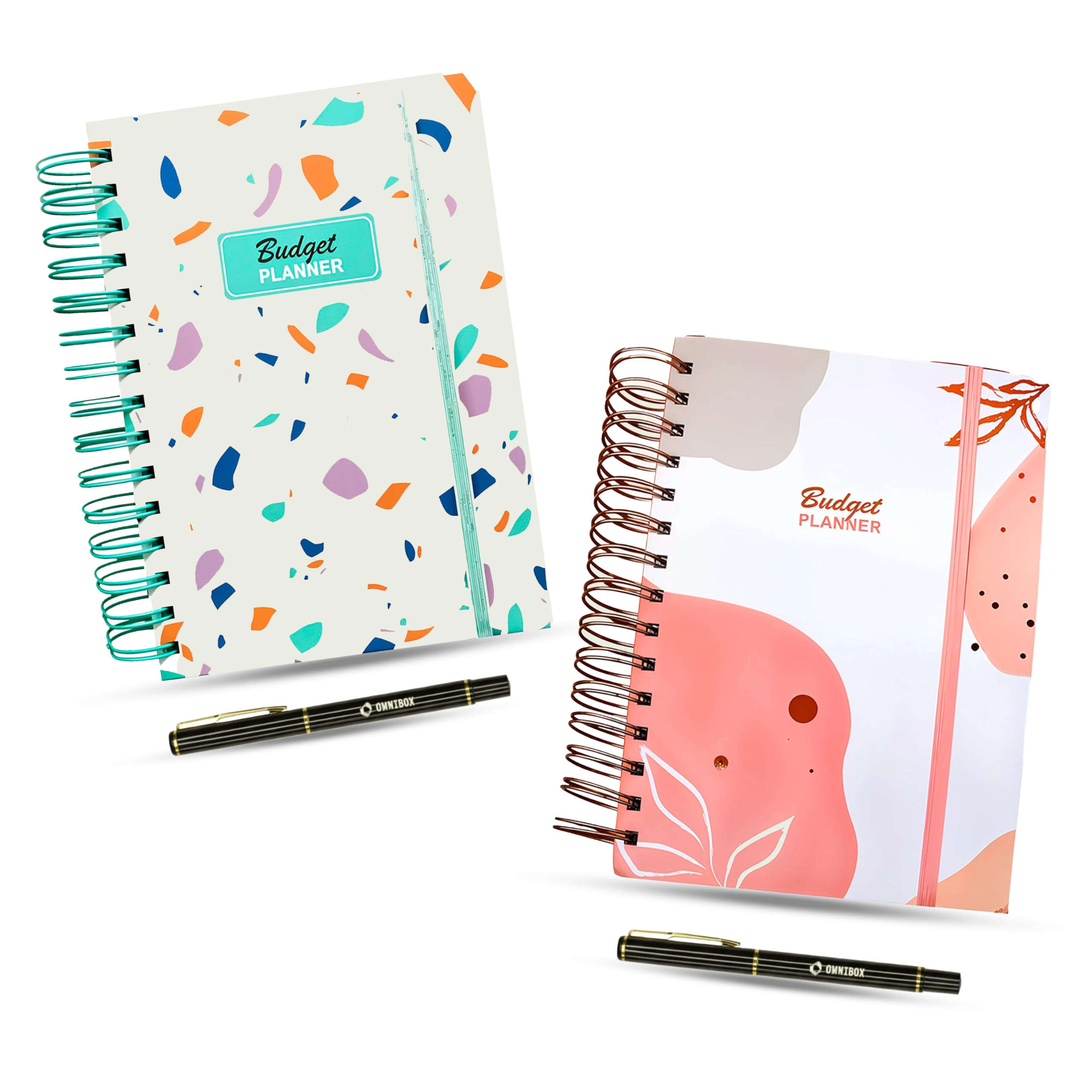 Household Book 2025 - Budget Planner with Spiral Bound | Perfect Personal Organiser for Entering Your Income, Expenses & Savings Goals | Save My Money (Green with White)