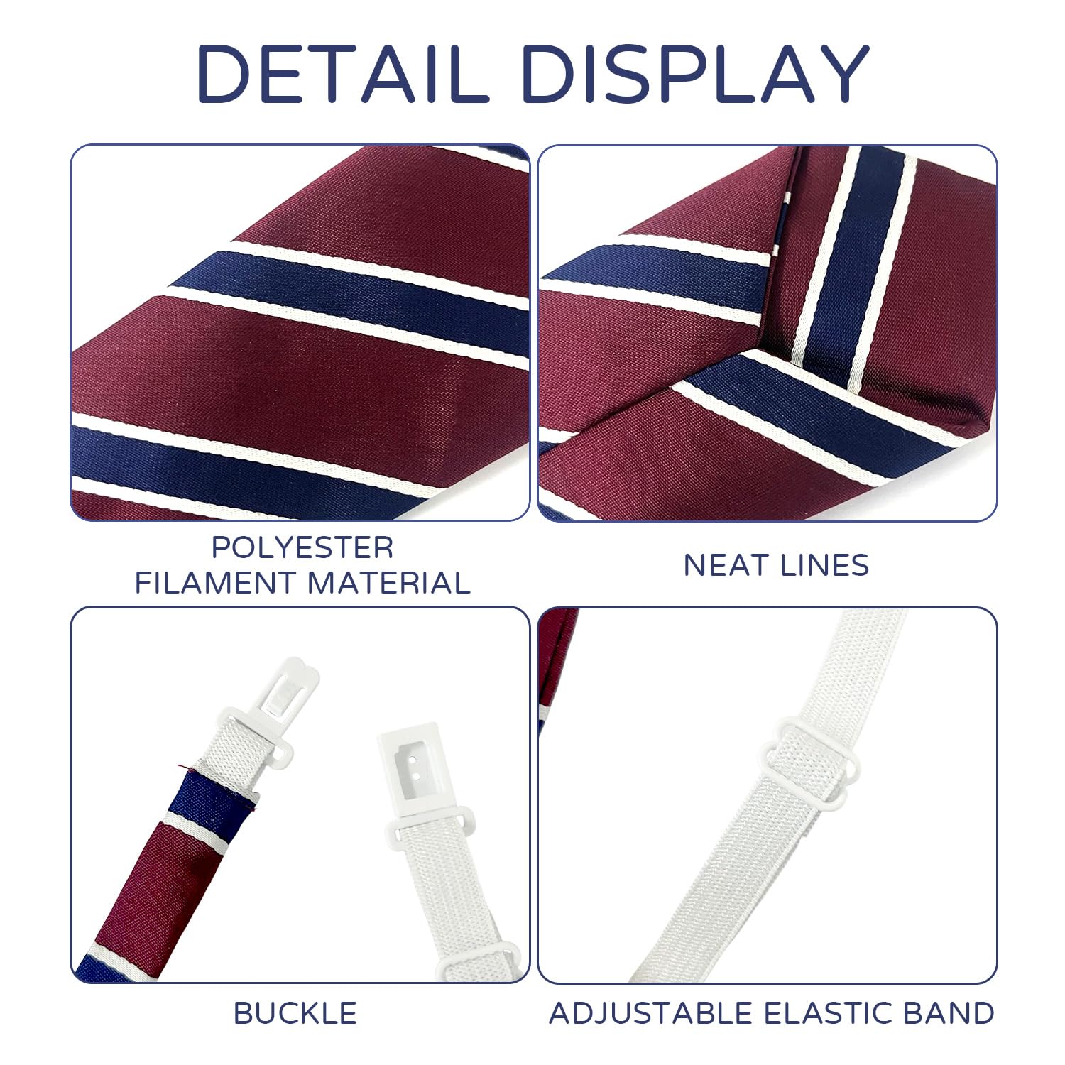 2 Corbata Para Niños, Corbata De Patrulla Clásica, Accesorios De Ropa, Adecuados Para Ceremonias, Actuaciones, Bodas.