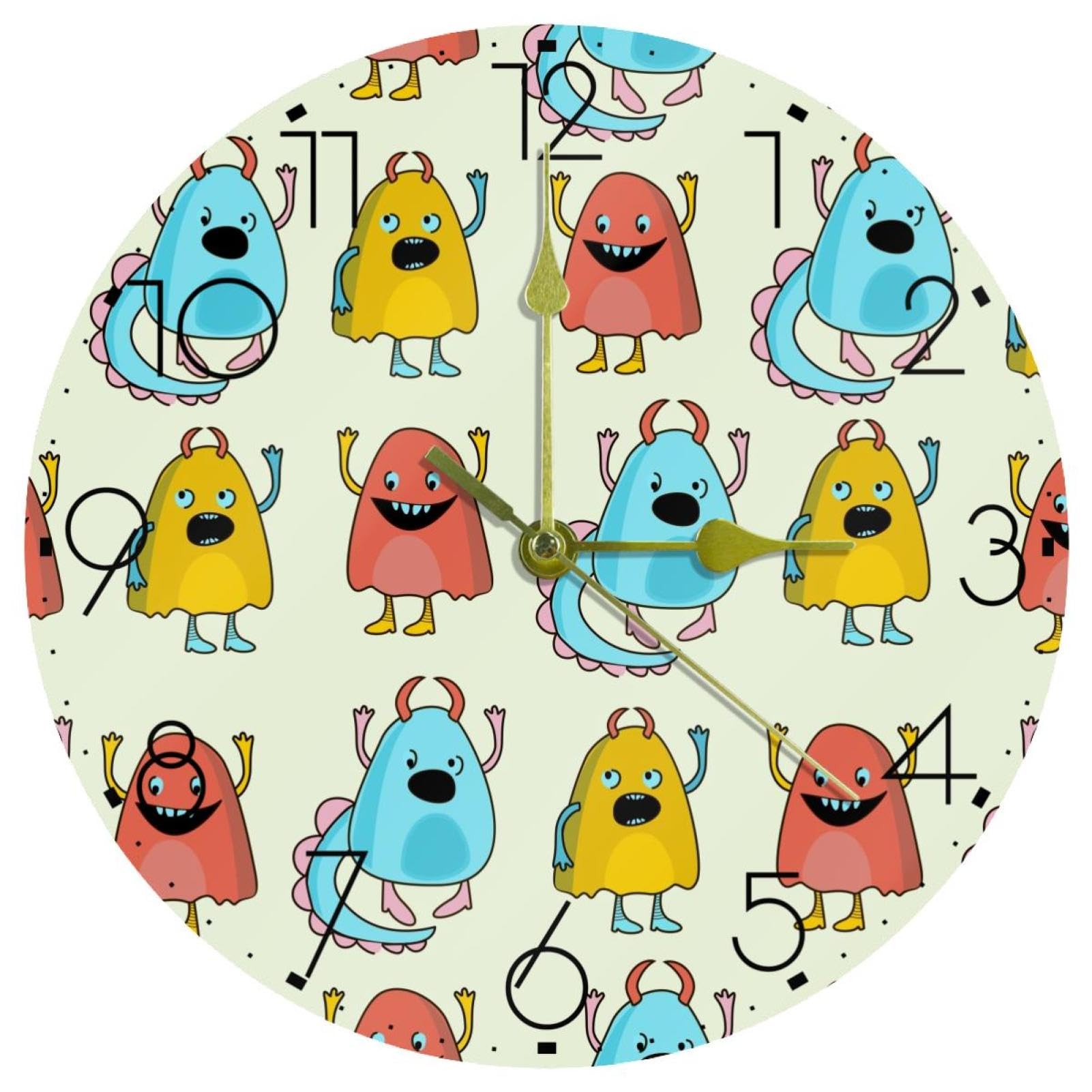 Horloges rondes en acrylique haut de gamme de 25,4 cm pour maison et bureau