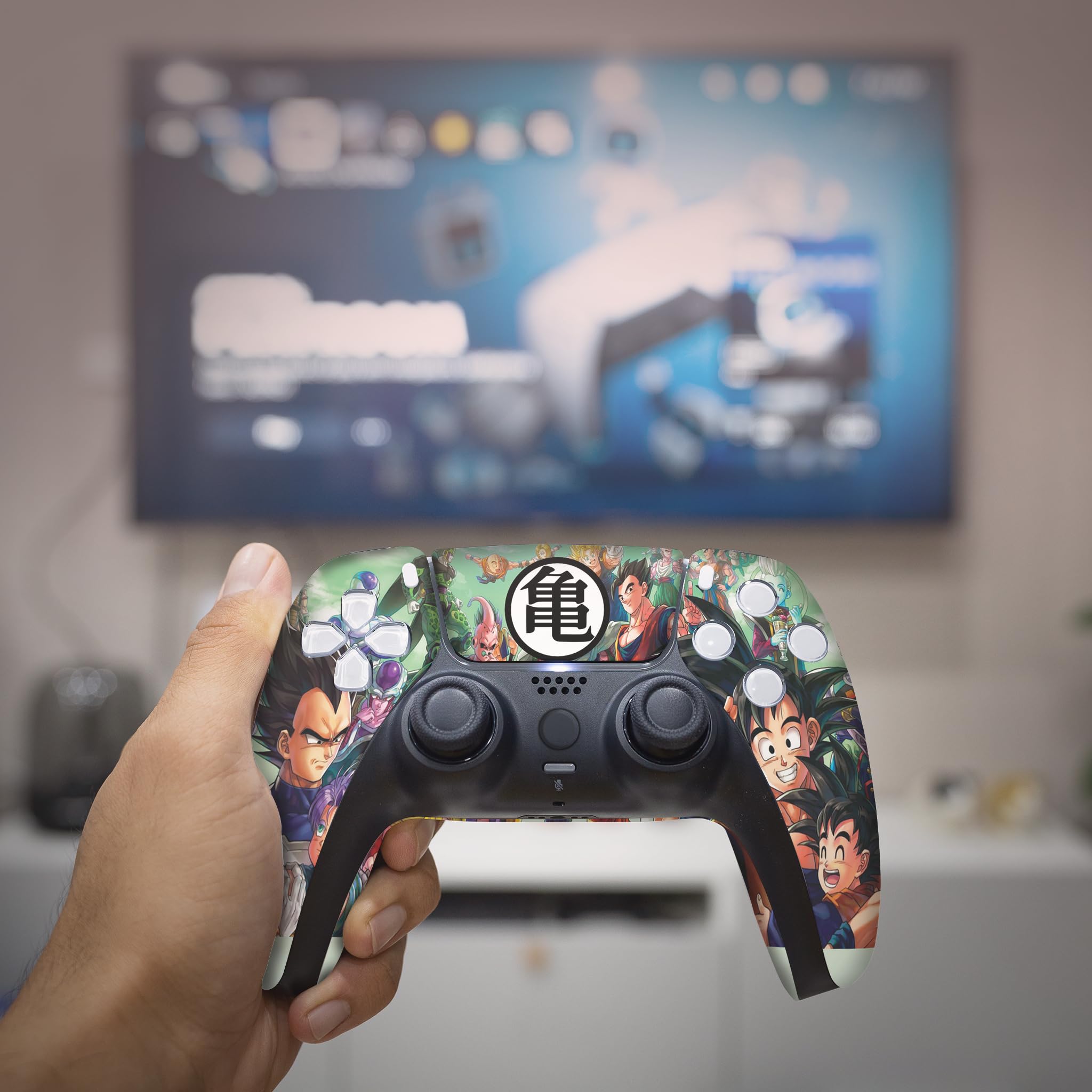 D. B. Z. FAMM Controller PS-5 personalizzato wireless compatibile con console Play-Station 5 di BCB Controllers | Orgogliosamente personalizzato negli Stati Uniti con stampa permanente HYDRO-DIP (non
