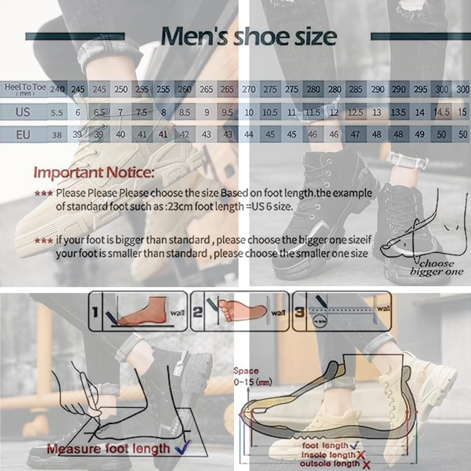 Men's Trendy Tactical High Top Lace Up Boots Breathable Comfortable Non-Slip Boots with Fuzzy Lining for Outdoor Walking Hiking Mountaineering, Autumn and Winter